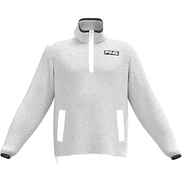 Amazon | [ピン アパレル] メンズ ハーフジップブルゾン (ボアフリース